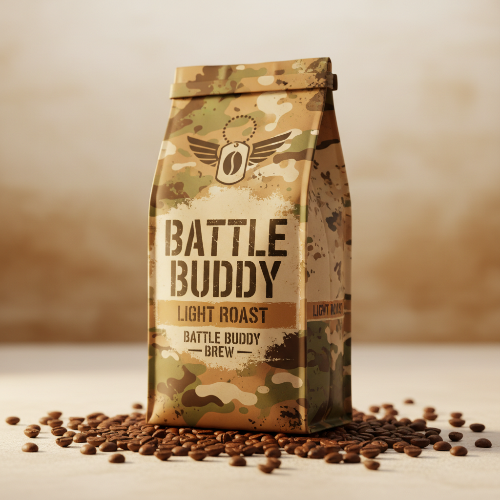 Battle Buddy Light Roast coffee bag