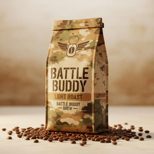 Battle Buddy Light Roast coffee bag