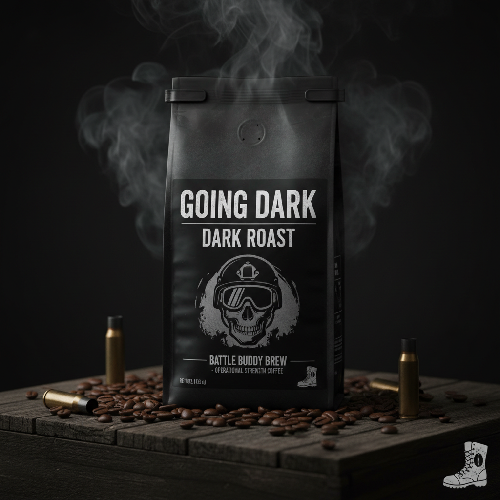 Going Dark Dark Roast coffee bag