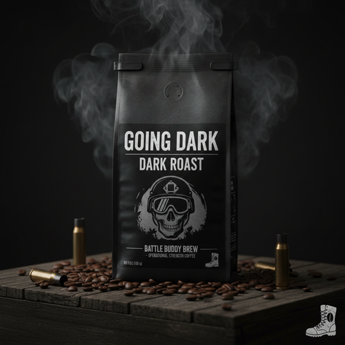 Going Dark Dark Roast coffee bag